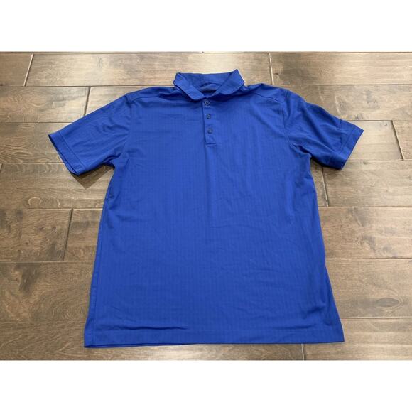Nike Golf Tour Performance Mens Blue Drifit Short Sleeve Shirt Size M MEDIUM - Picture 2 of 9